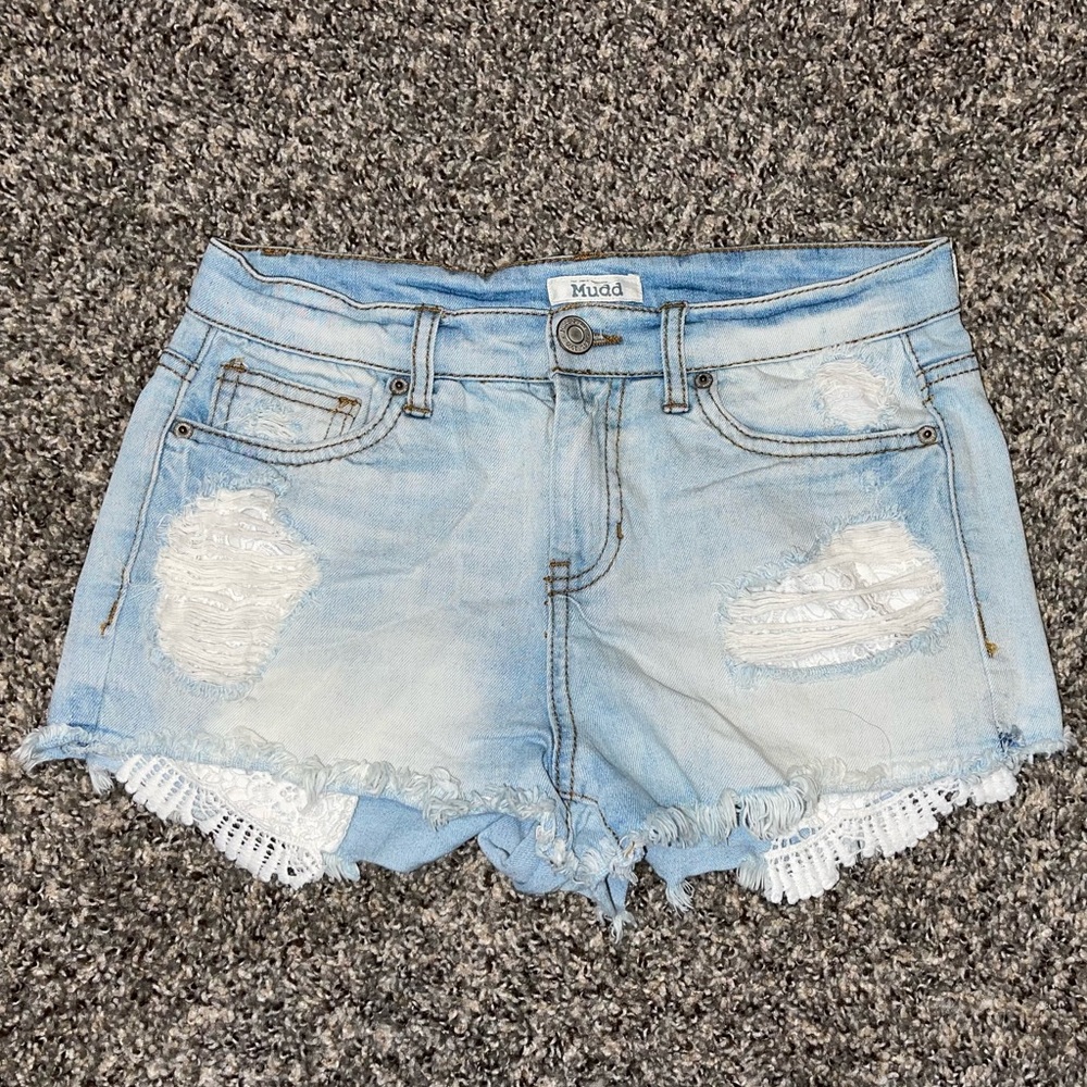 Light Wash Mudd Shorts